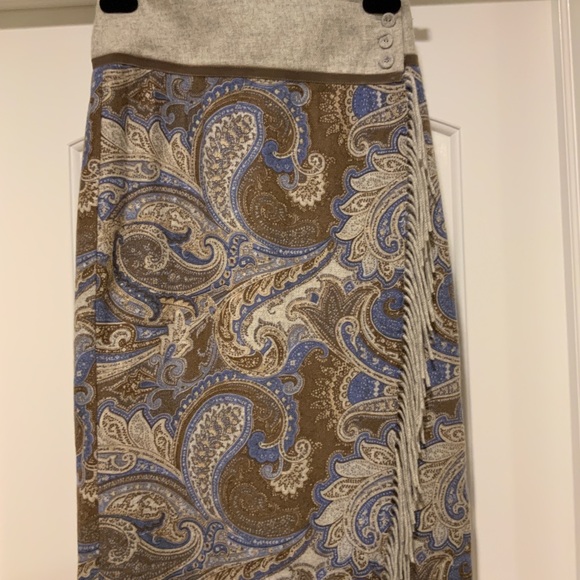 J.McLaughlin Ines Regatta Cashmere Wrap Skirt - Picture 3 of 9